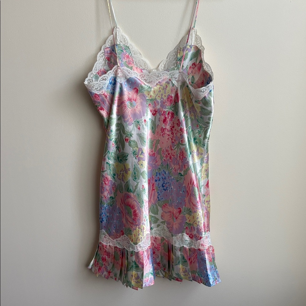 Pastel Vintage Victoria Secret Slip Dress - Picture 4 of 5